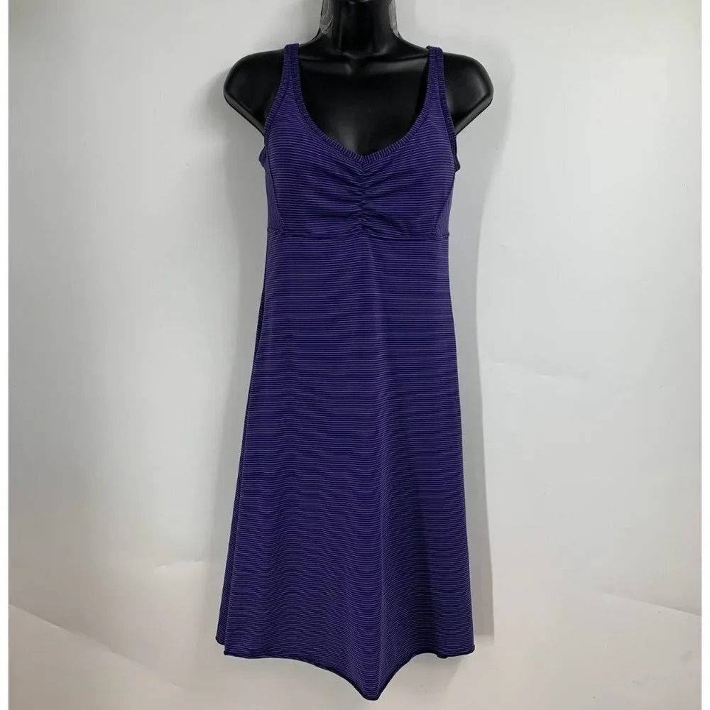 Prana Women's Rebecca Striped Athletic Outdoor W3REBE115 Purple Dress Size XS